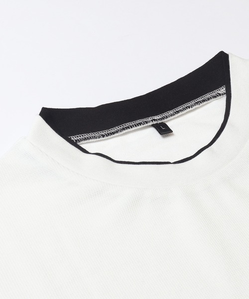 coca(coca)(コカ)の「ミニワッフルレイヤード風ロンT(Tシャツ/カットソー・メンズ・ホワイト/ブラック・XL/L/M)」の15枚目の写真