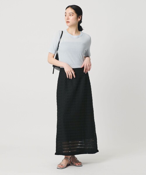 レースフリンジスカート ウォッシャブル