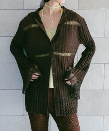 sahara（サハラ）の「Sheer Hoodie Cardigan/シアーフーディーカーディガン（カーディガン/ボレロ）」