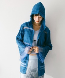 sahara（サハラ）の「Sheer Hoodie Cardigan/シアーフーディーカーディガン（カーディガン/ボレロ）」