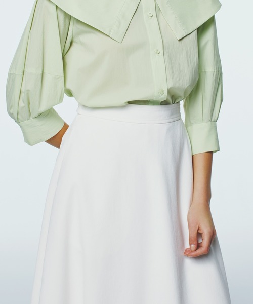 STRAWBERRY-FIELDS（ストロベリーフィールズ）の「ディライトクロス_ソフトフレアースカート（スカート・レディース・ベージュ/オフホワイト・2）」の2枚目の写真