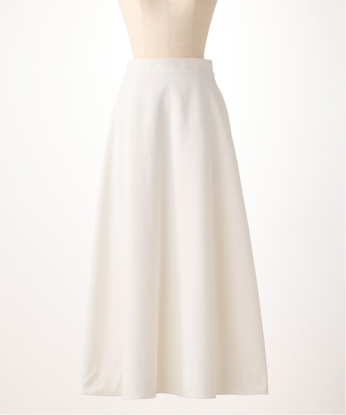 STRAWBERRY-FIELDS（ストロベリーフィールズ）の「ディライトクロス_ソフトフレアースカート（スカート・レディース・ベージュ/オフホワイト・2）」の4枚目の写真