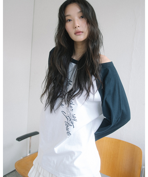 HAVISM(ヘビズム)の「LVER BOAT NECK RAGLAN L/S TEE(WHITE)(Tシャツ/カットソー・レディース・その他・ONE SIZE)」の5枚目の写真
