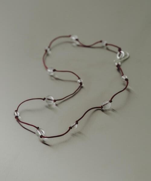 SMELLY（スメリー）の「SMELLY so’　crystal necklace（ネックレス・レディース・クリア・-）」の2枚目の写真