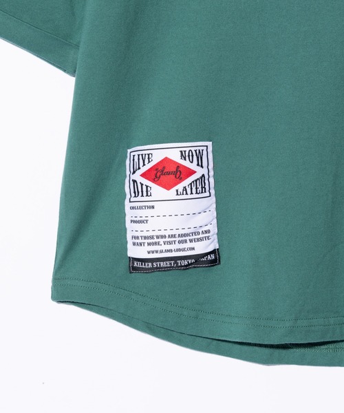 glamb(グラム)の「Augusta Cutsew / オーガスタカットソー(Tシャツ/カットソー・メンズ・ホワイト/グリーン/ブラック・S/M/L)」の18枚目の写真