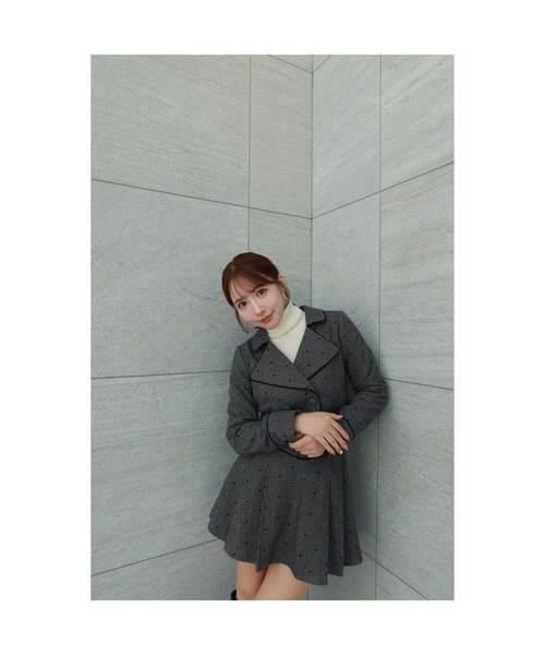 MISTREASS(ミストレアス)の「Dot Frocky Tweed Cropped Jacket(テーラードジャケット・レディース・ブラック・FREE)」の5枚目の写真