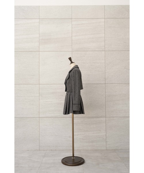 MISTREASS(ミストレアス)の「Dot Frocky Tweed Cropped Jacket(テーラードジャケット・レディース・ブラック・FREE)」の9枚目の写真