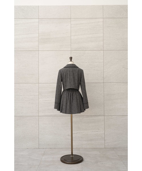 MISTREASS(ミストレアス)の「Dot Frocky Tweed Cropped Jacket(テーラードジャケット・レディース・ブラック・FREE)」の10枚目の写真