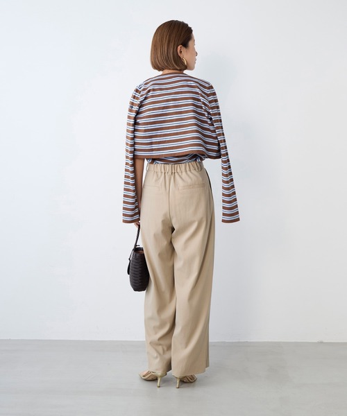 Le Minor(ルミノア)の「【Le minor】ボーダーショートカーディガン-SHORT CARDIGAN(カーディガン/ボレロ・レディース・ストライプ・FREE)」の11枚目の写真