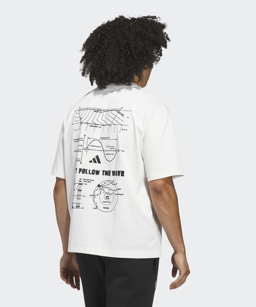 adidas（アディダス）の「アンソニー・エドワーズ 半袖Tシャツ / アディダス adidas（Tシャツ/カットソー・メンズ・ホワイト・XX-LARGE/MEDIUM/X-LARGE/X-SMALL/LARGE/SMALL）」の5枚目の写真