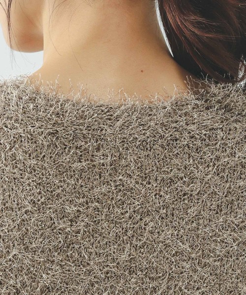 GLOBAL WORK（グローバルワーク）の「シャギーカーディガン/638405（カーディガン/ボレロ・レディース・ライトグレー/ベージュ系その他3/チャコールグレー・MEDIUM/LARGE）」の20枚目の写真