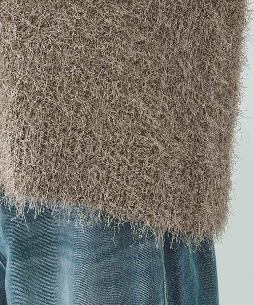 GLOBAL WORK（グローバルワーク）の「シャギーカーディガン/638405（カーディガン/ボレロ・レディース・ライトグレー/ベージュ系その他3/チャコールグレー・MEDIUM/LARGE）」の22枚目の写真