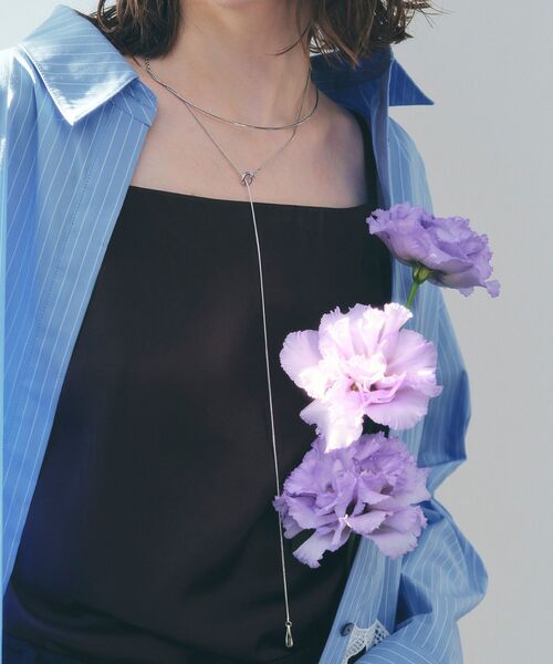 YECCA VECCA（イェッカヴェッカ）の「ハーフチョーカーY字ネックレス（ネックレス・レディース・ゴールド/シルバー・FREE）」の3枚目の写真