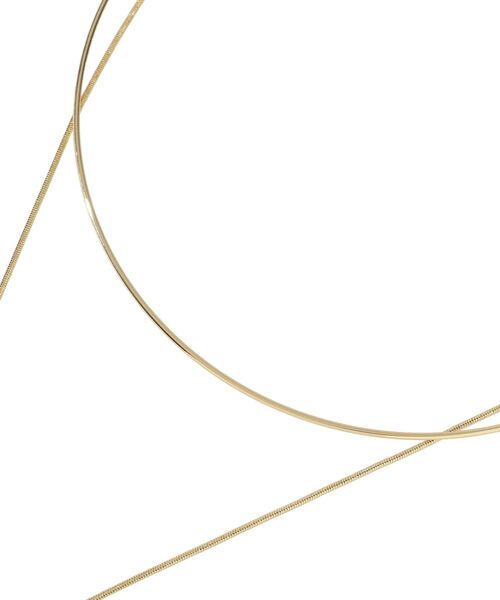 YECCA VECCA（イェッカヴェッカ）の「ハーフチョーカーY字ネックレス（ネックレス・レディース・ゴールド/シルバー・FREE）」の7枚目の写真