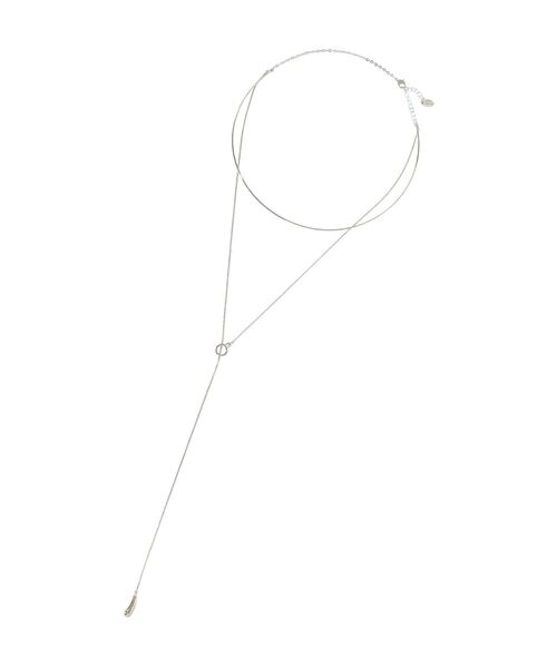 YECCA VECCA（イェッカヴェッカ）の「ハーフチョーカーY字ネックレス（ネックレス・レディース・ゴールド/シルバー・FREE）」の9枚目の写真