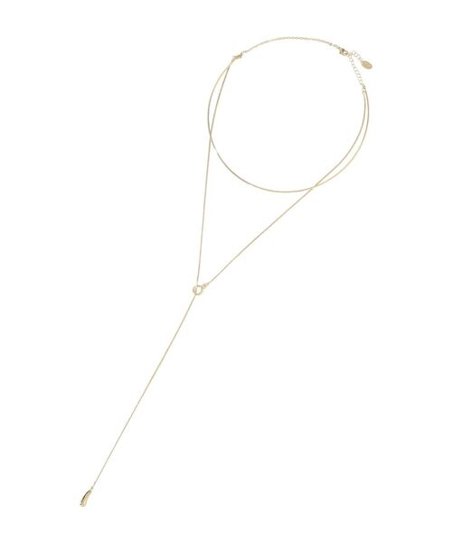 YECCA VECCA（イェッカヴェッカ）の「ハーフチョーカーY字ネックレス（ネックレス・レディース・ゴールド/シルバー・FREE）」の10枚目の写真
