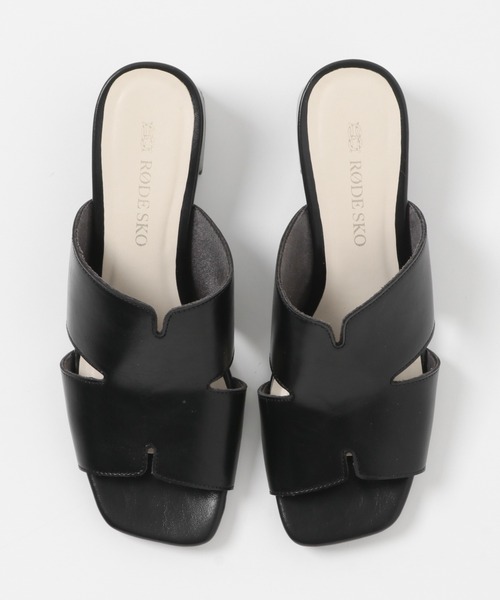 RODE SKO（ロデスコ）の「デザインカットアッパーミュール（サンダル・レディース・ブラウン/ブラック・37/36/38）」の21枚目の写真