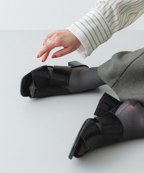 RODE SKO（ロデスコ）の「デザインカットアッパーミュール（サンダル・レディース・ブラウン/ブラック・37/36/38）」の3枚目の写真