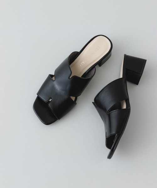 RODE SKO（ロデスコ）の「デザインカットアッパーミュール（サンダル・レディース・ブラウン/ブラック・37/36/38）」の5枚目の写真