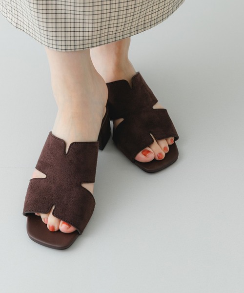 RODE SKO（ロデスコ）の「デザインカットアッパーミュール（サンダル・レディース・ブラウン/ブラック・37/36/38）」の9枚目の写真