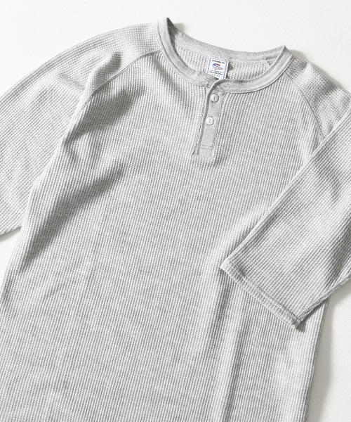ラグランスリーブ jemorgan long johns セール JEMORGAN ジェーイーモーガン 花柄 ラグランスリーブ ワッフル長袖Tシャツ Tシャツ カットソー JEMORGAN ジェーイーモーガン のファッション通販
