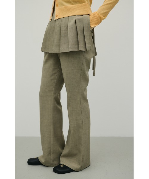 STYLEMIXER(スタイルミキサー)の「プリーツスカートレイヤードパンツ(スラックス・レディース・ブラック/ライトベージュ/ライトカーキ・SMALL/MEDIUM)」の18枚目の写真