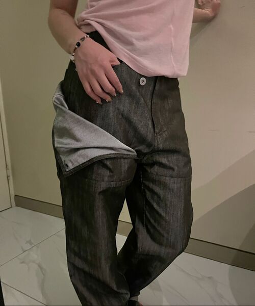 OJOS（オホス）の「Metal Denim Pants / Khaki（デニムパンツ・レディース・その他・1/2/3）」の8枚目の写真