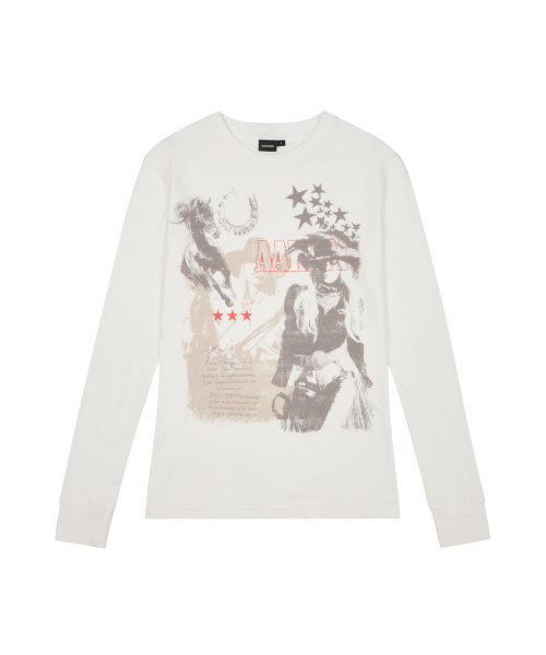 AAKAM(アーカム)の「Western Muse Long Sleeve (White)(Tシャツ/カットソー・レディース・その他・1/2)」の1枚目の写真