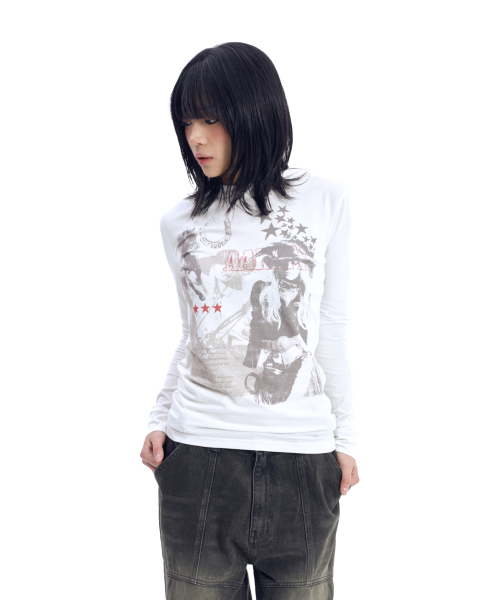 AAKAM(アーカム)の「Western Muse Long Sleeve (White)(Tシャツ/カットソー・レディース・その他・1/2)」の3枚目の写真