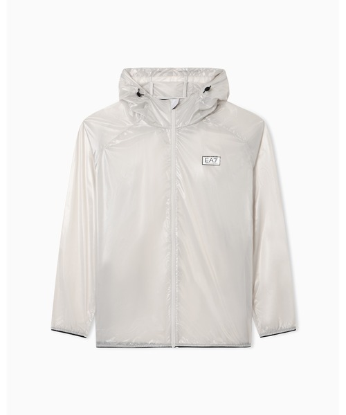 EMPORIO ARMANI EA7(エンポリオアルマーニイーエーセブン)の「<オンライン限定>【エンポリオ アルマーニ EA7】Dynamic Athlete フード付きジャケット VENTUS7テクニカルファブリック(ナイロンジャケット・メンズ・ライトグレー・LARGE/MEDIUM/SMALL)」の2枚目の写真