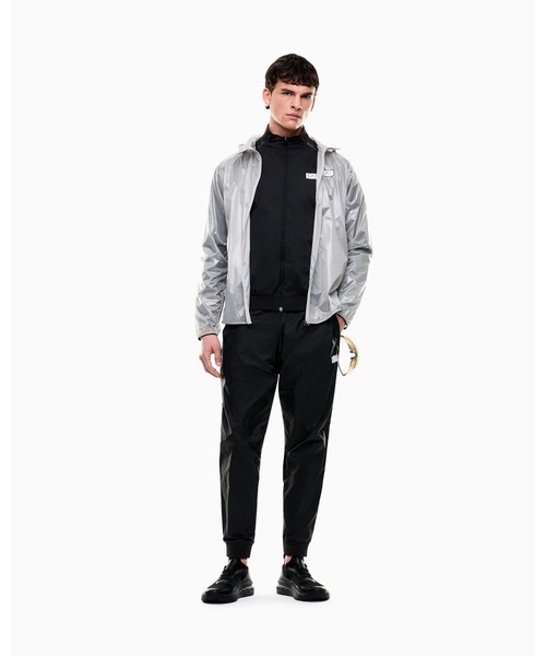 EMPORIO ARMANI EA7(エンポリオアルマーニイーエーセブン)の「<オンライン限定>【エンポリオ アルマーニ EA7】Dynamic Athlete フード付きジャケット VENTUS7テクニカルファブリック(ナイロンジャケット・メンズ・ライトグレー・LARGE/MEDIUM/SMALL)」の6枚目の写真