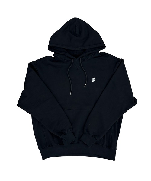 MATU:TA（マトゥータ）の「BAYSTARS HOODIE/【野球観戦コーデ】横浜DeNAベイスターズ ユニセックス 男女兼用 フードパーカー オーバーサイズ トップス 刺繍 シンプル 2カラー ブラック グレー [横浜 DeNA BAYSTARS 公式ライセンス商品]（パーカー・レディース・グレー/ブラック・FREE）」の5枚目の写真