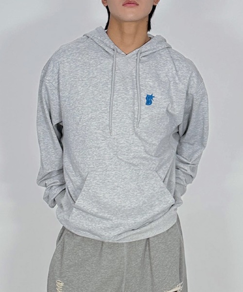 MATU:TA（マトゥータ）の「BAYSTARS HOODIE/【野球観戦コーデ】横浜DeNAベイスターズ ユニセックス 男女兼用 フードパーカー オーバーサイズ トップス 刺繍 シンプル 2カラー ブラック グレー [横浜 DeNA BAYSTARS 公式ライセンス商品]（パーカー・レディース・グレー/ブラック・FREE）」の17枚目の写真