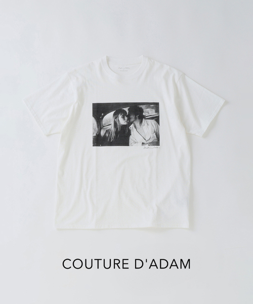 Couture d'adam（クチュールドアダム）の「COUTURE D’ADAM(クチュール ド アダム) Jane&Serge in the Taxi Tシャツ（Tシャツ/カットソー・メンズ・ブラック/ホワイト・40/42）」の2枚目の写真
