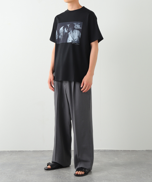 Couture d'adam(クチュールドアダム)の「COUTURE D’ADAM(クチュール ド アダム) Jane&Serge in the Taxi Tシャツ(Tシャツ/カットソー・メンズ・ブラック/ホワイト・40/42)」の11枚目の写真