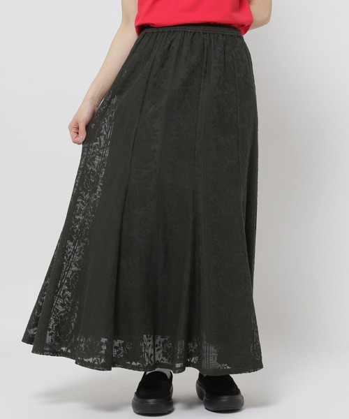 niko and...(ニコアンド)の「2SETレースロングスカート(スカート・レディース・アイボリー/チャコール/イエロー/ブルー・FREE)」の12枚目の写真