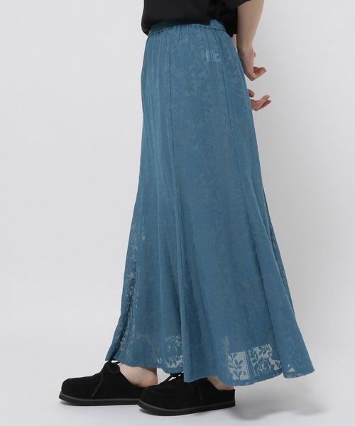 niko and...(ニコアンド)の「2SETレースロングスカート(スカート・レディース・アイボリー/チャコール/イエロー/ブルー・FREE)」の18枚目の写真