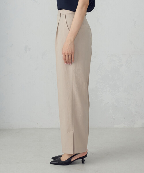 COMME CA ISM（コムサイズム）の「【ＵＶカット・吸汗速乾・接触冷感】ki re ri ポリエステルストレッチドライツイル ストレートパンツ/セットアップ対応（その他パンツ・レディース・ベージュ/ブラック・SMALL/MEDIUM/LARGE）」の15枚目の写真