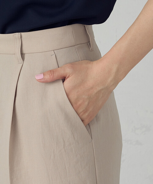 COMME CA ISM（コムサイズム）の「【ＵＶカット・吸汗速乾・接触冷感】ki re ri ポリエステルストレッチドライツイル ストレートパンツ/セットアップ対応（その他パンツ・レディース・ベージュ/ブラック・SMALL/MEDIUM/LARGE）」の18枚目の写真