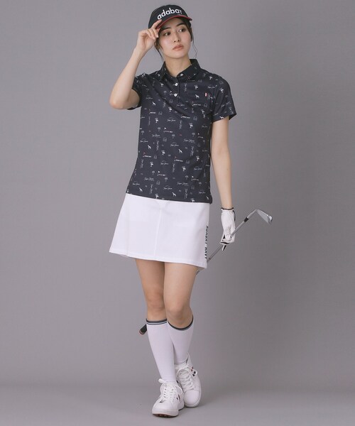 adabat(アダバット)の「【ADABAT NAVY】UVポンチAラインスカート(スカート・レディース・グレー/ホワイト/ネイビー・42/40/38)」の6枚目の写真