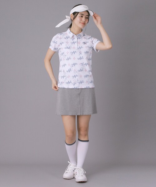 adabat(アダバット)の「【ADABAT NAVY】UVポンチAラインスカート(スカート・レディース・グレー/ホワイト/ネイビー・42/40/38)」の9枚目の写真