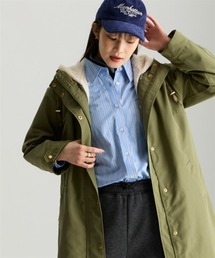 nissen | 裏フェイクファーライナー付モッズコート(はっ水・静電気防止テープ付)<大きいサイズ有>(モッズコート)