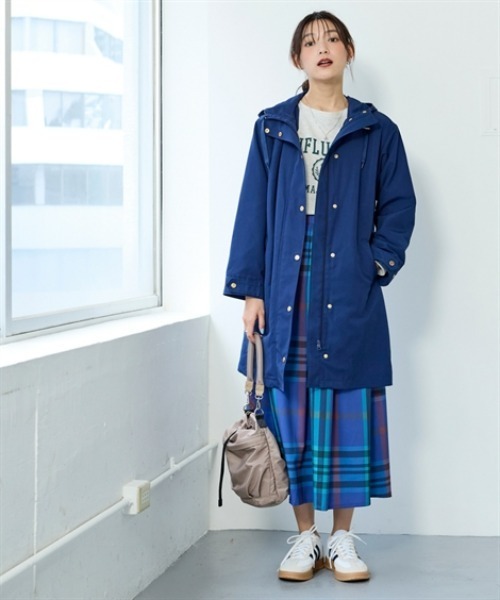 nissen（ニッセン）の「裏フェイクファーライナー付モッズコート（はっ水・静電気防止テープ付）＜大きいサイズ有＞（ダッフルコート・レディース・キャメル/ネイビー/カーキ/ブラック・L/LL/S/M）」の19枚目の写真