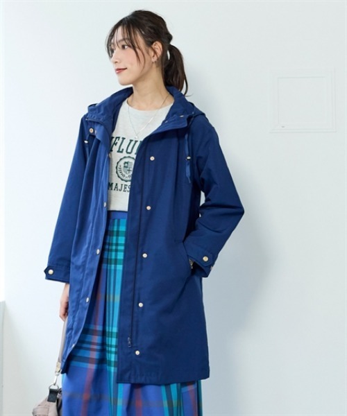 nissen（ニッセン）の「裏フェイクファーライナー付モッズコート（はっ水・静電気防止テープ付）＜大きいサイズ有＞（ダッフルコート・レディース・キャメル/ネイビー/カーキ/ブラック・L/LL/S/M）」の21枚目の写真