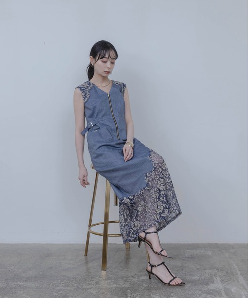 レーストリムデニムワンピース Eimee Law│Eimee Law & LHELBIE 公式