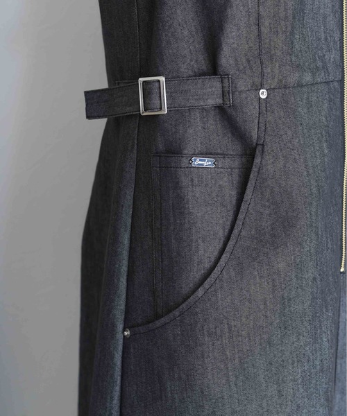 Eimee Law(エイミーロウ)の「レーストリムデニムワンピース(ワンピース・レディース・ブルー/ネイビー/ブラック・FREE)」の14枚目の写真