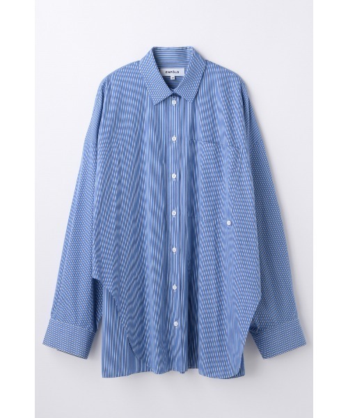 ENFOLD(エンフォルド)の「TWO-WAY BASIC SHIRT(シャツ/ブラウス・レディース・ブルー・38)」の1枚目の写真