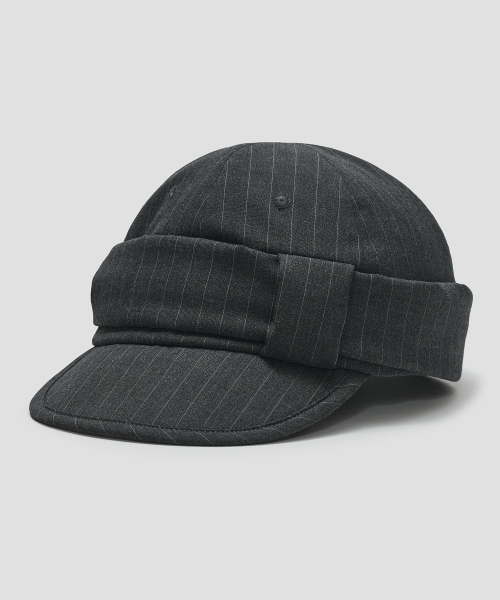 TYPESERVICE（タイプサービス）の「Striped Belted Cap [Charcoal]（キャップ・レディース・その他・FREE）」の10枚目の写真