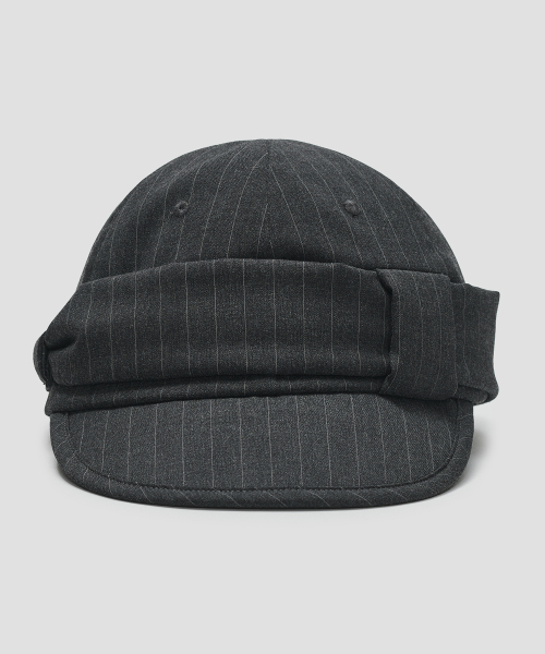 TYPESERVICE（タイプサービス）の「Striped Belted Cap [Charcoal]（キャップ・レディース・その他・FREE）」の9枚目の写真