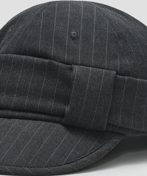 TYPESERVICE（タイプサービス）の「Striped Belted Cap [Charcoal]（キャップ・レディース・その他・FREE）」の7枚目の写真